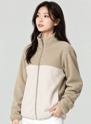 데일리 투톤 플리스 자켓 LEN350W | 단체복 주문제작 탑앤탑