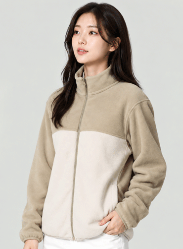데일리 투톤 플리스 자켓 LEN350W | 단체복 주문제작 탑앤탑