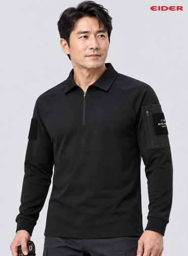 [아이더] 워크웨어 폴로 티셔츠 긴팔 TSF2604 | 단체카라티 주문제작 탑앤탑