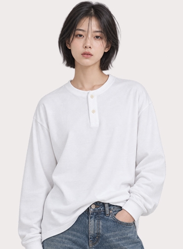 더블코튼 헨리넥 긴팔티셔츠 6종 FMLT1595_26_09 | 단체티셔츠 주문제작 탑앤탑
