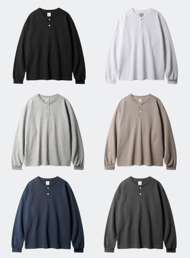 더블코튼 헨리넥 긴팔티셔츠 6종 FMLT1595_26_09 | 단체티셔츠 주문제작 탑앤탑 더블코튼 헨리넥 긴팔티셔츠 6종 FMLT1595_26_09 | 단체티셔츠 주문제작 탑앤탑