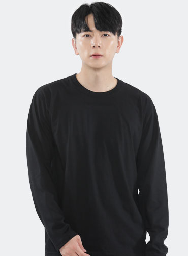 면30수 베이직 라운드 긴팔티 | 단체티 주문제작 탑앤탑