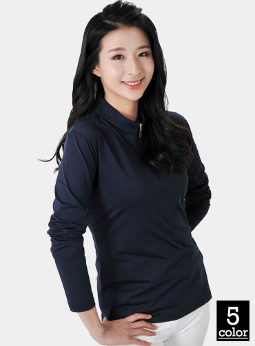 에어로쿨 스판덱스 차이나 집업 카라티 JUN387 | 단체쿨론티 주문제작 탑앤탑