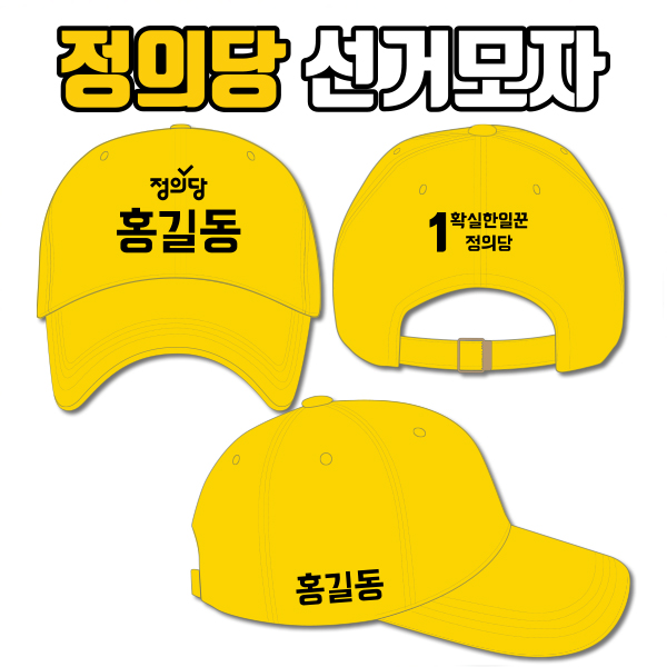 정의당 선거모자 A1+B2+C3 타입