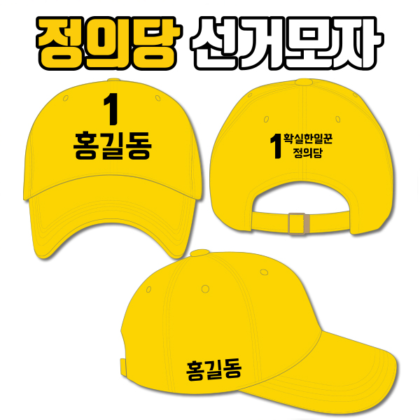 정의당 선거모자 A2+B2+C3 타입