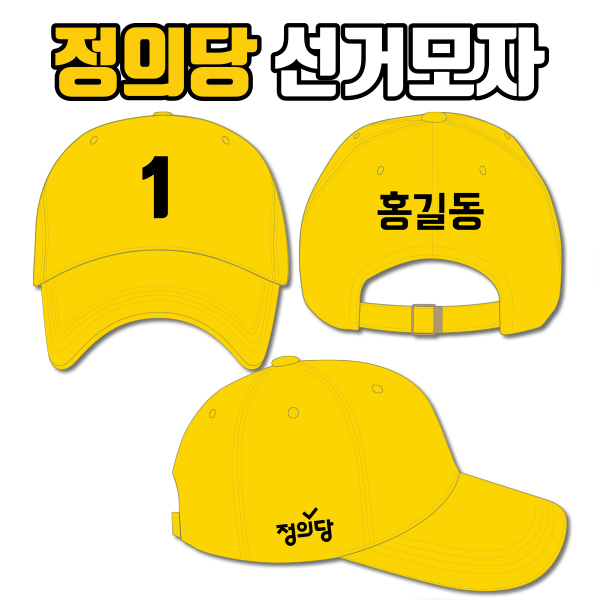 정의당 선거모자 A4+B1+C2 타입