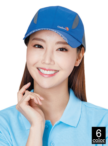 라인배색 볼캡모자 FC1109 | 단체등산모자  주문제작 탑앤탑