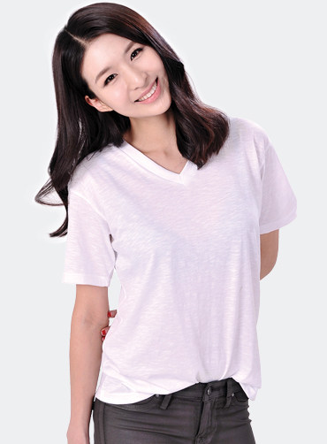 30수 슬라브사 라운드/브이넥 반팔티 JUN375 | 단체티 주문제작 탑앤탑
