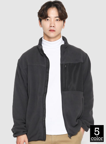포켓 후리스 자켓 DEP300 | 단체플리스 단체후리스 주문제작 탑앤탑