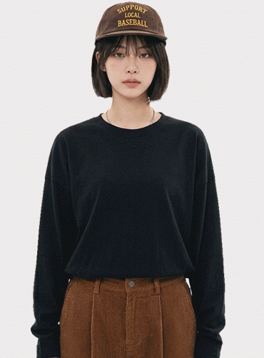오버핏 레이어드 롱티셔츠 FMJM2153 | 단체티 주문제작 탑앤탑