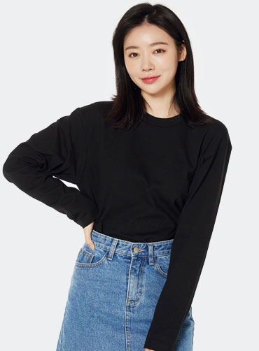 [톰스 브랜드] 17수 베이직 라운드 긴팔티 TOM102 | 단체티 주문제작 탑앤탑