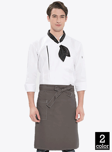 Stylish 허리형 단색 앞치마 HOP307 | 단체유니폼 단체앞치마 주문제작 탑앤탑