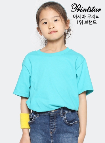 [톰스 브랜드] 면17수 아동 라운드 반팔티 TOM085 | 단체티 주문제작 탑앤탑