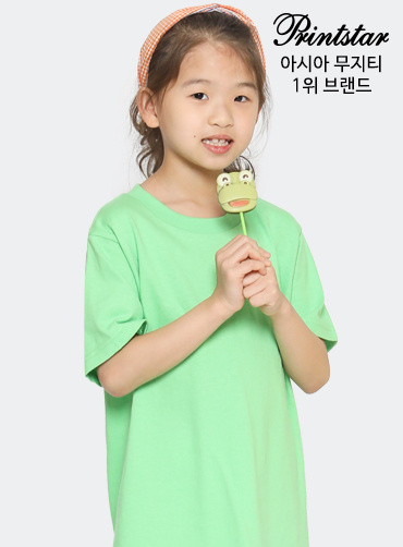 [톰스 브랜드] 면17수 아동 라운드 반팔티 TOM085 | 단체티 주문제작 탑앤탑