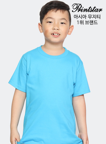 [톰스 브랜드] 면17수 아동 라운드 반팔티 TOM085 | 단체티 주문제작 탑앤탑