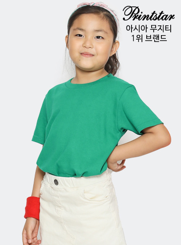 [톰스 브랜드] 면17수 아동 라운드 반팔티 TOM085 | 단체티 주문제작 탑앤탑