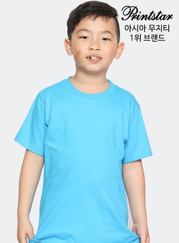 [톰스 브랜드] 면17수 아동 라운드 반팔티 TOM085 | 단체티 주문제작 탑앤탑