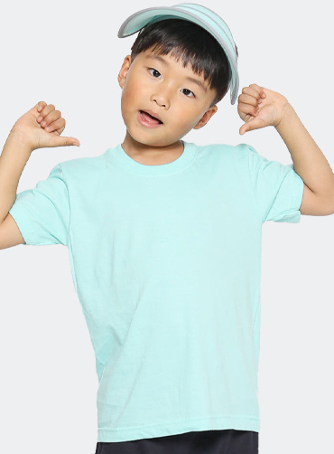 면30수 아동 베이직 라운드 반팔티 | 단체복 주문제작 탑앤탑