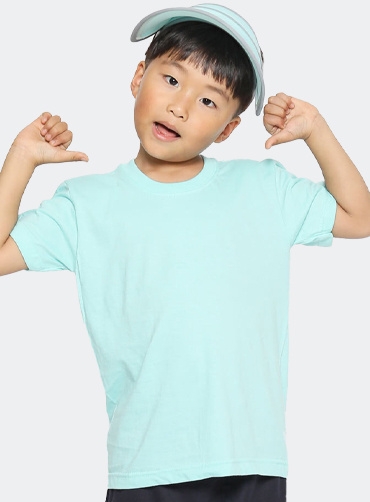 면30수 아동 베이직 라운드 반팔티 | 단체복 주문제작 탑앤탑
