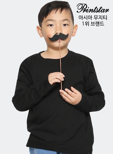 [톰스 브랜드] 17수 베이직 아동 라운드 긴팔티 TOM102 | 단체복 주문제작 탑앤탑