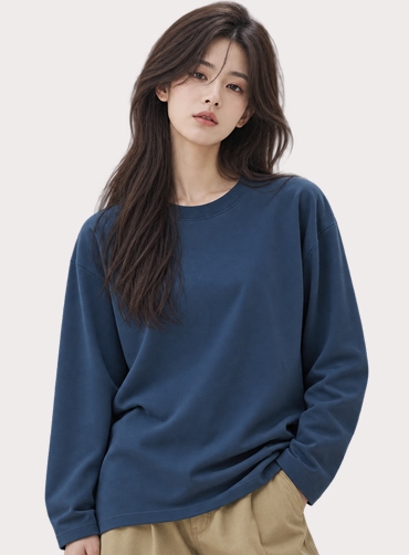 더블코튼 무지 긴팔티 12종 FMFP1273 | 단체티 주문제작 탑앤탑