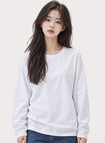 더블코튼 무지 긴팔티 12종 FMFP1273 | 단체티 주문제작 탑앤탑