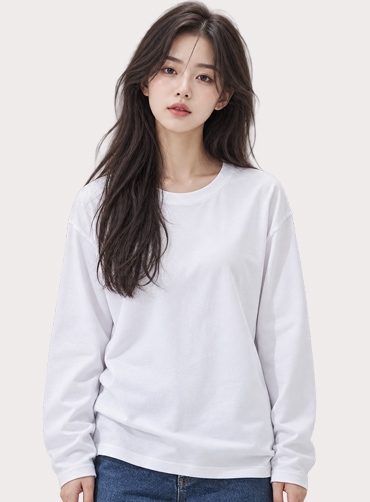 더블코튼 무지 긴팔티 12종 FMFP1273 | 단체티 주문제작 탑앤탑
