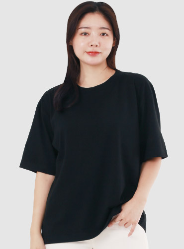 [톰스 브랜드] 17수 오버핏 라운드 티셔츠 TOM113 | 단체티 주문제작 탑앤탑