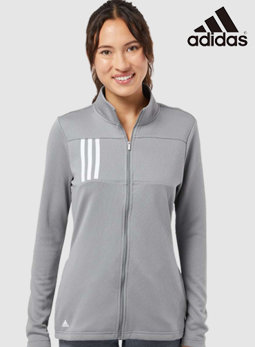 [Adidas] 아디다스 우먼3-스트라이프 더블 니트풀-집업 A483 [USA FIT]