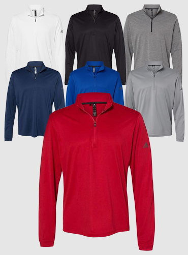 [Adidas] 아디다스 경량 쿼터 집 풀오버 A401 [USA FIT]  | 브랜드단체복 주문제작 탑앤탑