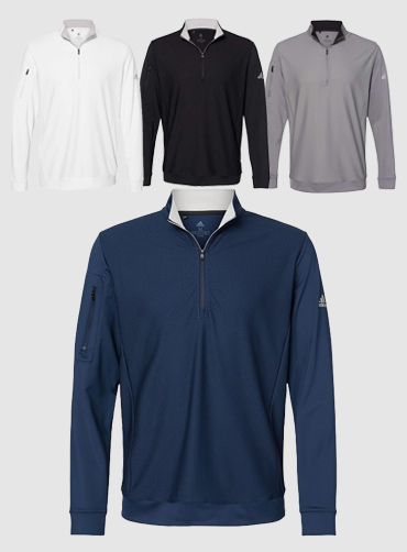 [Adidas] 아디다스 퍼포먼스 텍스쳐 쿼터 집 풀오버 A295 [USA FIT]  | 브랜드단체티 주문제작 탑앤탑