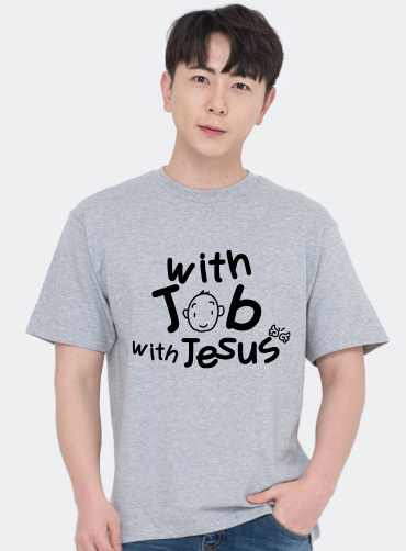 WITH JESUS 날개  / 교회단체티A34  | 단체티 단체행사티 주문제작 탑앤탑