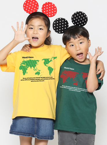 WORLD VISION  / 교회단체티D2 | 단체티 교회행사티 주문제작 탑앤탑