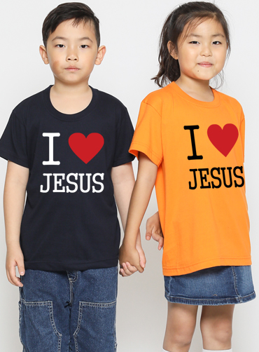 I LOVE JESUS  / 교회단체티B11  | 단체티 교회행사티 주문제작 탑앤탑
