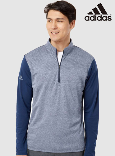 [Adidas] 아디다스 헤더 블록 프린트 쿼터 집 풀오버 A522 | 브랜드단체복 주문제작 탑앤탑