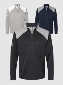 [Adidas] 아디다스 텍스쳐 믹스 미디어 쿼터 집 풀오버 A532  | 단체티 주문제작 탑앤탑