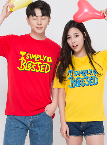 SIMPLY BLESSED / 교회단체티N45 | 단체복 주문제작 탑앤탑