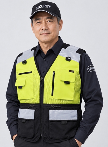 [티뷰크] 형광 텍티컬 조끼 TBS5012 | 브랜드단체조끼 안전조끼 주문제작 탑앤탑