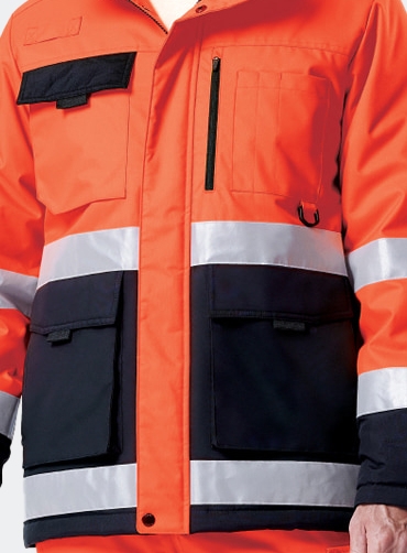 [티뷰크] 형광주황 패딩 상하복 TBS5032 | 브랜드단체안전복 주문제작 탑앤탑