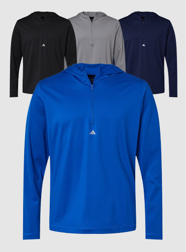 [Adidas] 아디다스 라이트웨이트 쿼터집업 A596 [USA FIT]  | 브랜드단체티 주문제작 탑앤탑