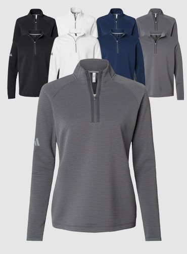 [Adidas] 아디다스 스페이서 쿼터 풀집업 A588,A589 [USA FIT]  | 단체복 주문제작 탑앤탑