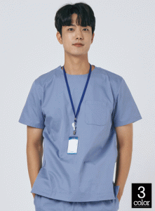 남성 쿨스판 크루넥 베이직 스크럽 티셔츠 HOP201M | 단체유니폼 단체티셔츠 주문제작 탑앤탑