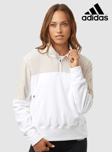 [Adidas] 아디다스 우먼 쿼터 집업풀오버 A601  | 단체티 주문제작 탑앤탑