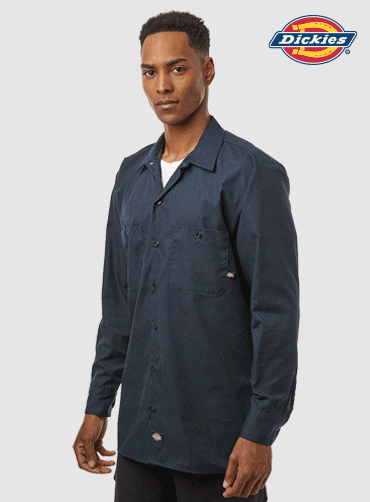 [Dickies]디키즈 인더스트리얼 긴팔 작업 셔츠 L535  | 단체티 주문제작 탑앤탑
