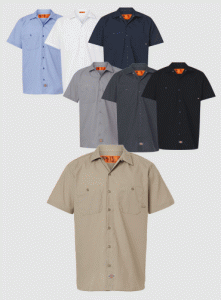 [Dickies]디키즈 인더스트리얼 반팔 워크 셔츠 S535 | 단체카라티 주문제작 탑앤탑