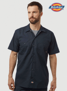 [Dickies]디키즈 인더스트리얼 반팔 워크 셔츠 S535 | 단체카라티 주문제작 탑앤탑