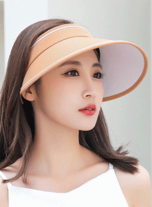 심플 디자인 햇빛 차단 여성 썬캡 STD133 | 단체모자 단체썬캡 주문제작 탑앤탑