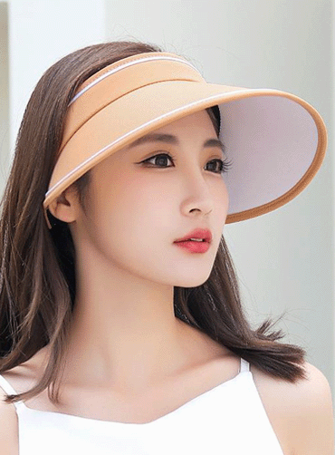 심플 디자인 햇빛 차단 여성 썬캡 STD133 | 단체모자 단체썬캡 주문제작 탑앤탑