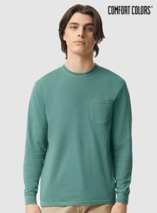 [컴포트컬러스] 가먼트 다이 헤비급 롱 슬리브 포켓 티셔츠 4410 | 브랜드단체티 주문제작 탑앤탑