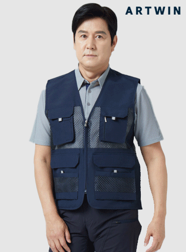 [아트윈] 망사조끼 25V51 | 브랜드단체조끼 근무복조끼 주문제작 탑앤탑